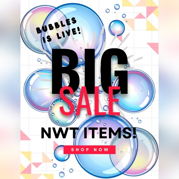 Handbags - 🫧🫧Bubbles is LIVE Flyer🫧🫧